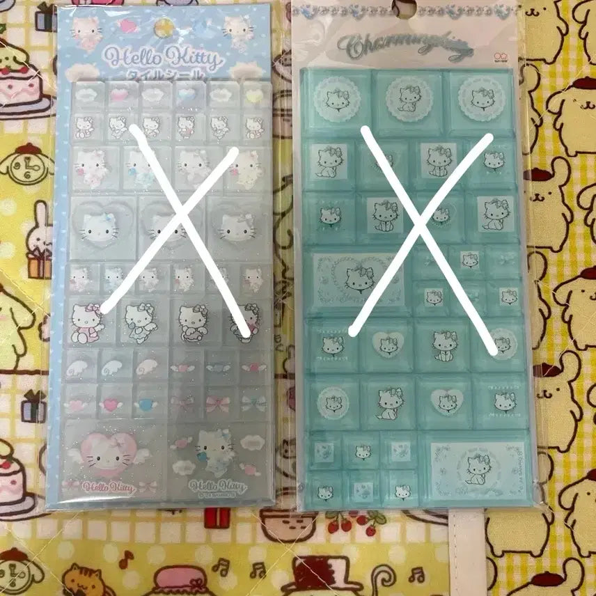 [BUNJANG] Hello Kitty Korokoro Kuring Tile Stickers (Set of 2) / 키티 코로코로 쿠리링 타일 스티커