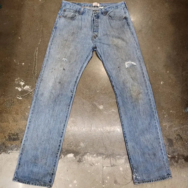 [BUNJANG] Levi's 501 Light Wash Denim Pants / 리바이스 501 연청 데님팬츠