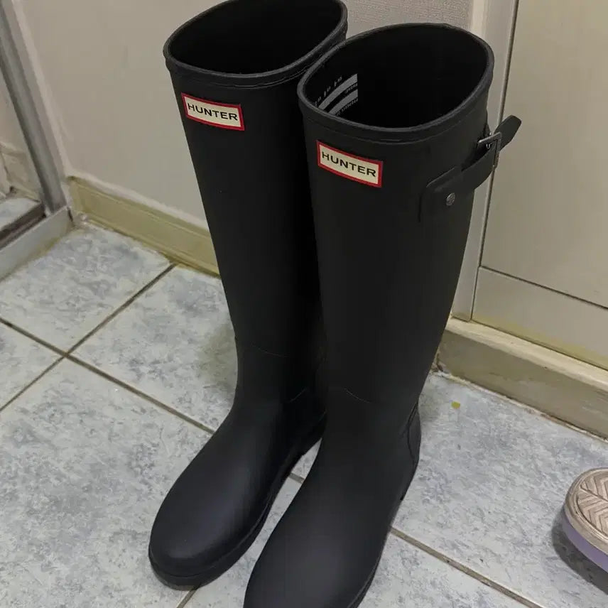 [BUNJANG] Hunter Original Refined Tall Boots / 헌터 오리지널 리파인드 톨 uk4 팔아요