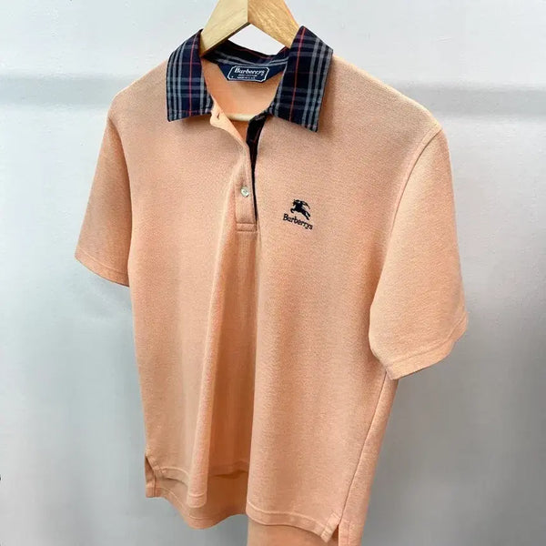 [BUNJANG] Burberry Collar Check Polo Shirt / 95) 버버리 카라체크 카라티