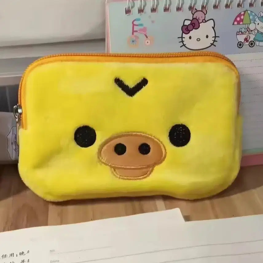 [BUNJANG] San-X Kiiroitori Pouch / 키이로이토리 필통 파우치 리락쿠마