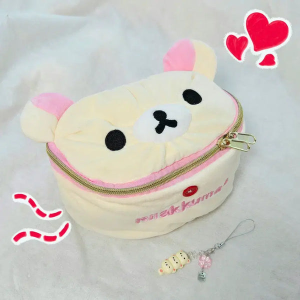 [BUNJANG] Korilakkuma Pouch and Keyring Set / 코리락쿠마 파우치 키링 세트