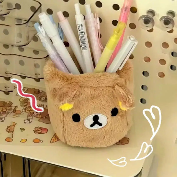 [BUNJANG] Rilakkuma Pouch Pencil Case Pen Stand / 리락쿠마 필통 파우치 펜꽂이
