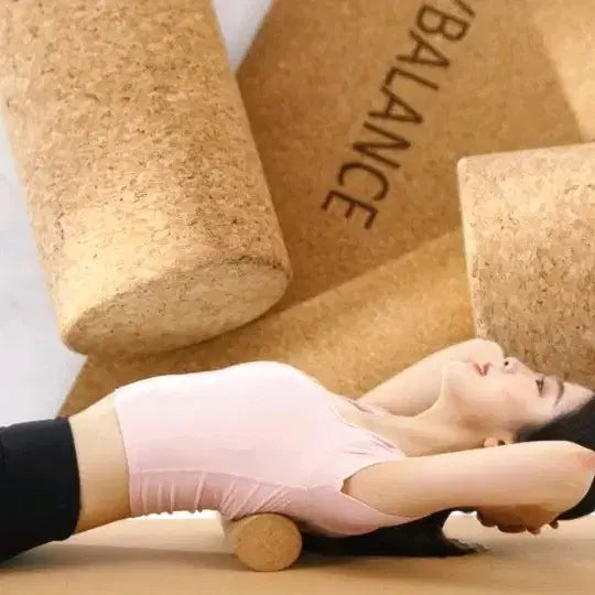 [BUNJANG] WBB Cork Hard Thin Foam Roller 30cm / WBB 코르크 딱딱한 얇은 폼롤러 30CM