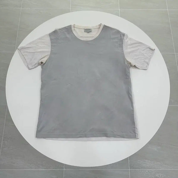 [BUNJANG] Wooyoungmi System Homme Layered Design Vintage Short Sleeve T-Shirt Size 52 / 우영미 시스템옴므 레이어드 디자인 빈티지 반팔 52
