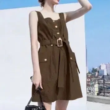 [BUNJANG] TIME Glitter Banding Crinkle Bustier Dress Size 66 (Fits 88) / 타임 time 글리터밴딩 크링클 뷔스티에 원피스 66 사이즈 정품