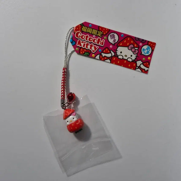 [BUNJANG] Hello Kitty Classic Strawberry Strap New / 헬로키티 고전 딸기 스트랩 새상품