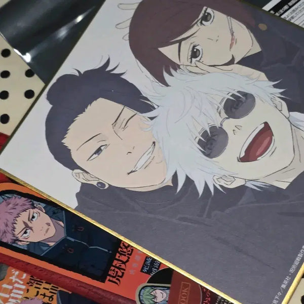 [BUNJANG] Jujutsu Kaisen Exhibition Gojo, Geto, Shoko Satoru Gojo Suguru Geto Shoko Ieiri Shikishi + Bonus / 주술회전 전시회 고죠 게토 쇼코 사시스 색지+덤 양도