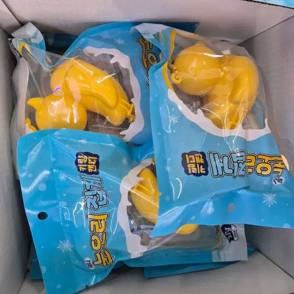[BUNJANG] Mini Snow Duck Clip Keychain (12-Piece Box) / 미니 눈오리 집게 키링 12개 박스