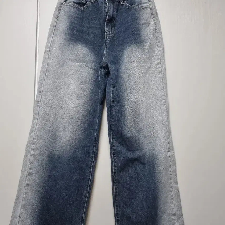 [BUNJANG] Wide Denim Pants Gradient Wash / 와이드 데님 팬츠 그라데이션 워싱