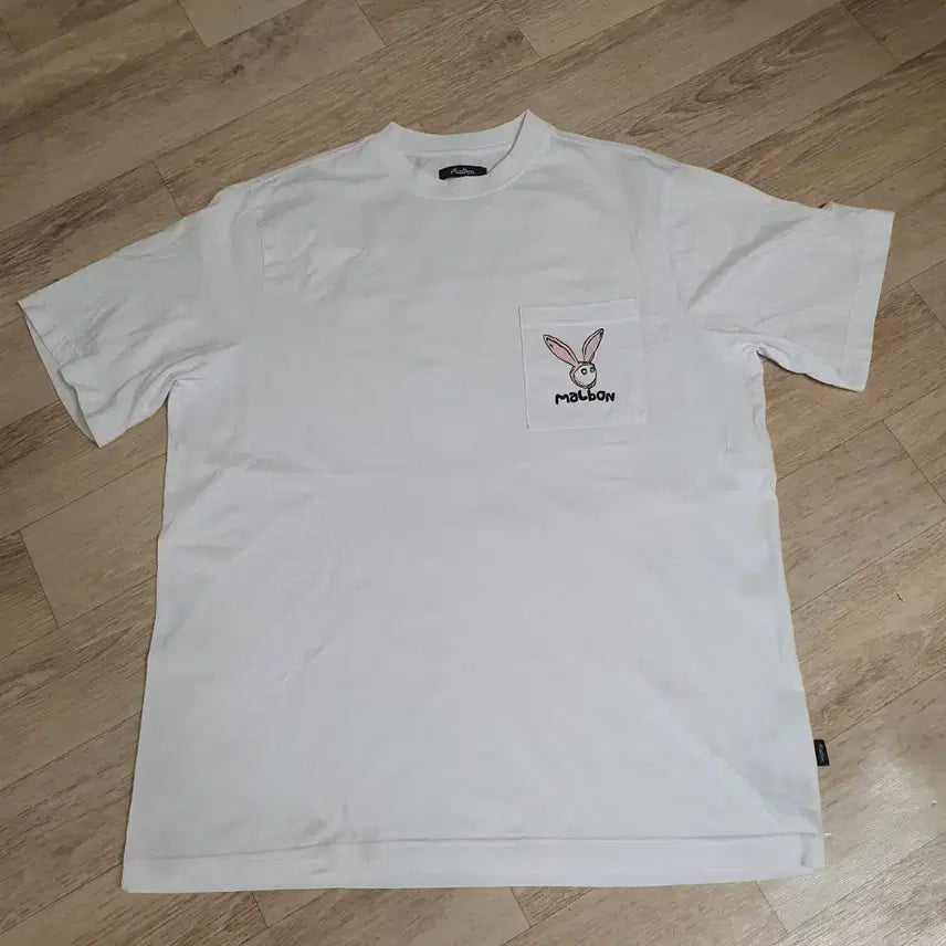 [BUNJANG] Milbon Rabbit Character Logo Play Short Sleeve T-Shirt / 밀본 티셔츠 100호