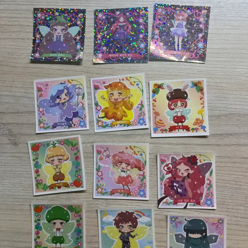 [BUNJANG] Fairy Ru Stickers Bundle Set / 페어리루 스티커 일괄 1천원