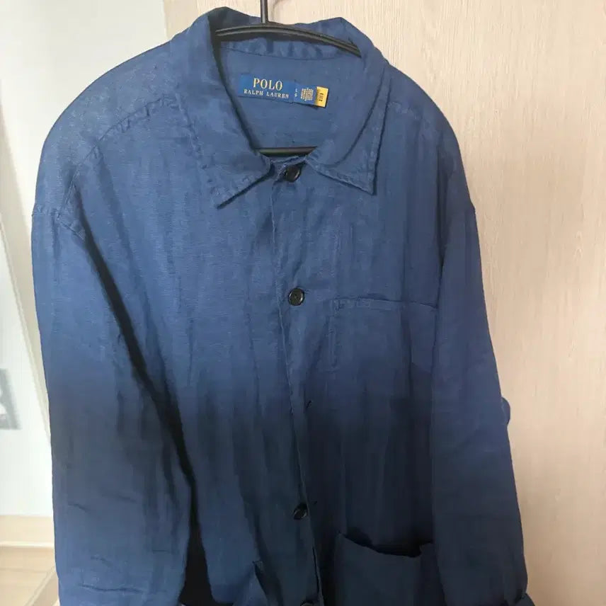 [BUNJANG] Polo Ralph Lauren Navy Linen Chore Jacket / 폴로 랄프로렌 네이비 린넨 초어 자켓