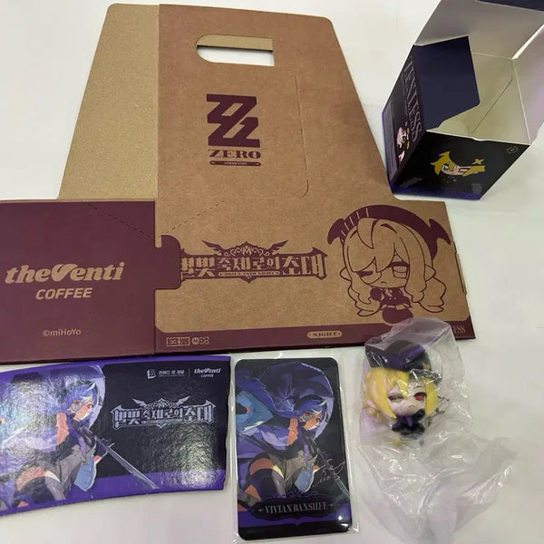 [BUNJANG] The Venti x Zenzone Collaboration Carrier, Photocard, Figure, and Cup Holder Set / 더벤티 젠존제 콜라보 컵홀더 포토카드 캐리어 피규어