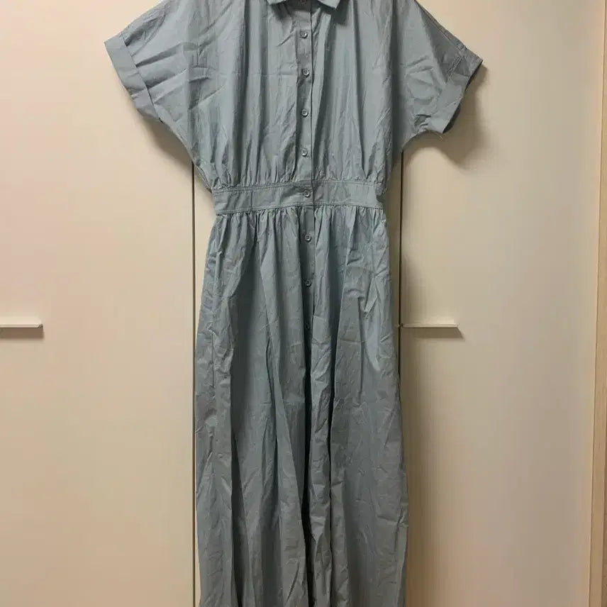 [BUNJANG] BNX Sky Blue Shirt Dress / BNX 하늘색 셔츠 원피스 새상품