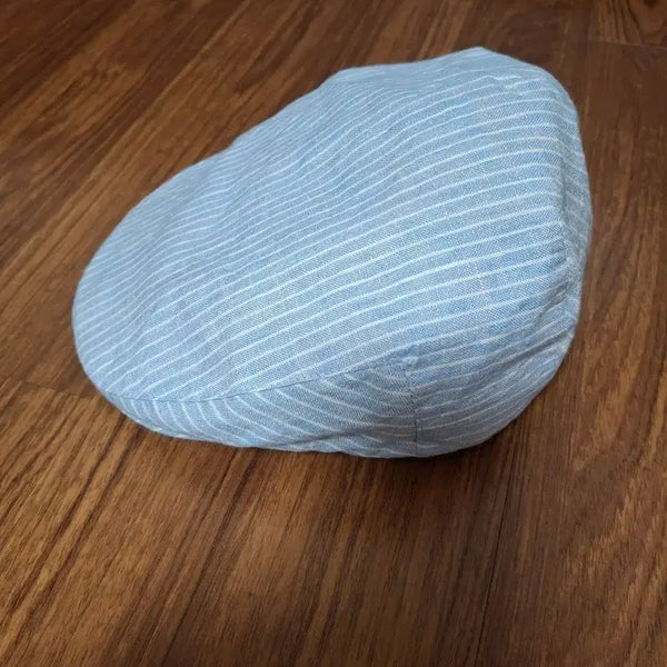[BUNJANG] Brixton Stripe Linen Blend Hunting Cap - Size M / BRIXTON 헌팅캡 M사이즈 하늘색 스트라이프   마 소재