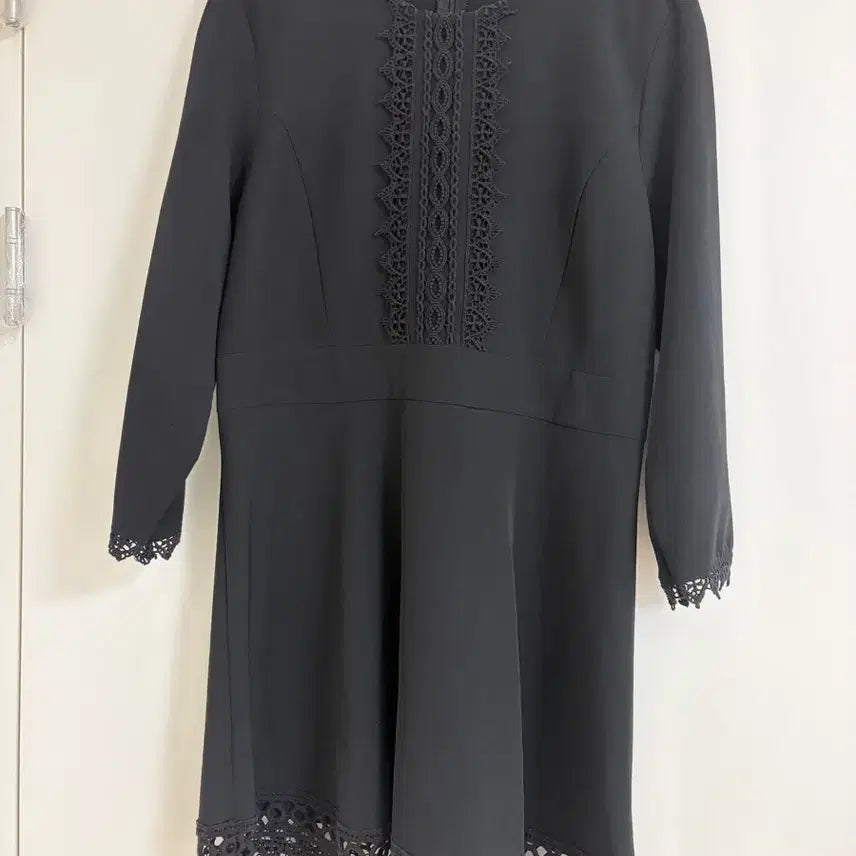 [BUNJANG] Zara Black Mini Lace A-Line Dress XL / 자라 블랙 미니 레이스 A라인 원피스 XL