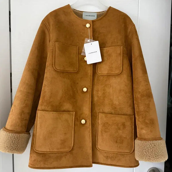 [BUNJANG] La Bambaroom Atelier Sheepskin Coat Size 2 / 라밤바룸 아뜰리에 무스탕 2사이즈
