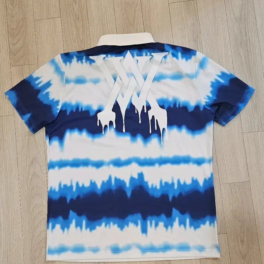 [BUNJANG] Anewy Tie-Dye Pattern Shirt Blue / 어뉴  타이 다이 패턴 셔츠 블루 110 가슴단면 58