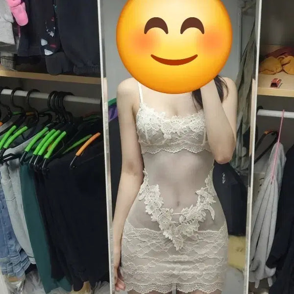 [BUNJANG] Lace Slip Dress / 레이스 슬립 원피스
