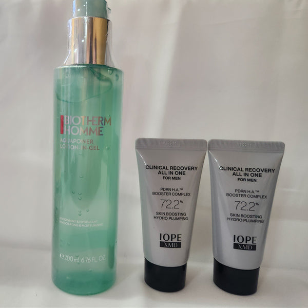 [BUNJANG] Biotherm Homme Aquapower Lotion in Gel + IOPE Men XDM All-in-One Set / 비오템옴므 아쿠아파워 로션 인 젤 + 아이오페 포맨 XDM 올인원