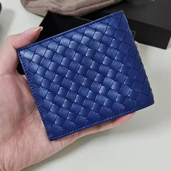 [BUNJANG] Bottega Veneta Bi-fold Wallet Blue / [새 정품] 보테가 베네타 지갑 블루