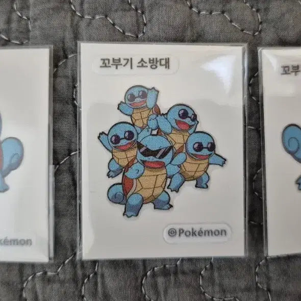 [BUNJANG] Pokemon Sticker Set 2 - Squirtle Fire Brigade 3 Types Bundle / 포켓몬 띠부씰 시즌2 꼬부기소방대 3종 띠부실 일괄 판매.