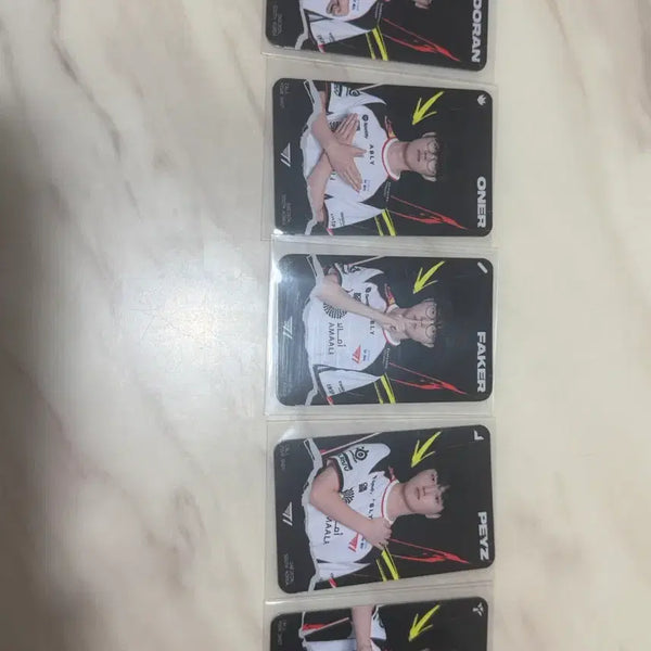 [BUNJANG] T1 Faker League of Legends Player Photocard Set / T1 msi 팬페스타 포카 포토카드 5종 + 엽서