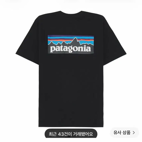[BUNJANG] Patagonia Black T-Shirt Size M / 파타고니아 반팔 m