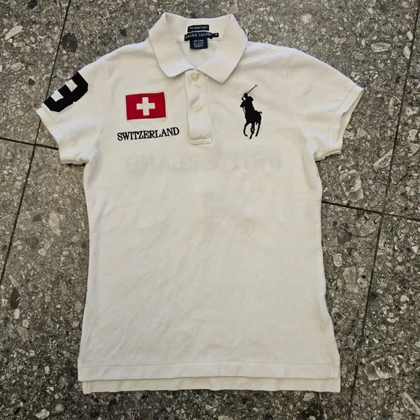 [BUNJANG] Polo Ralph Lauren Big Pony Swiss PK T-Shirt / 폴로 랄프로렌 빅포니 치프키프 스위스 pk 반팔 카라티 급처