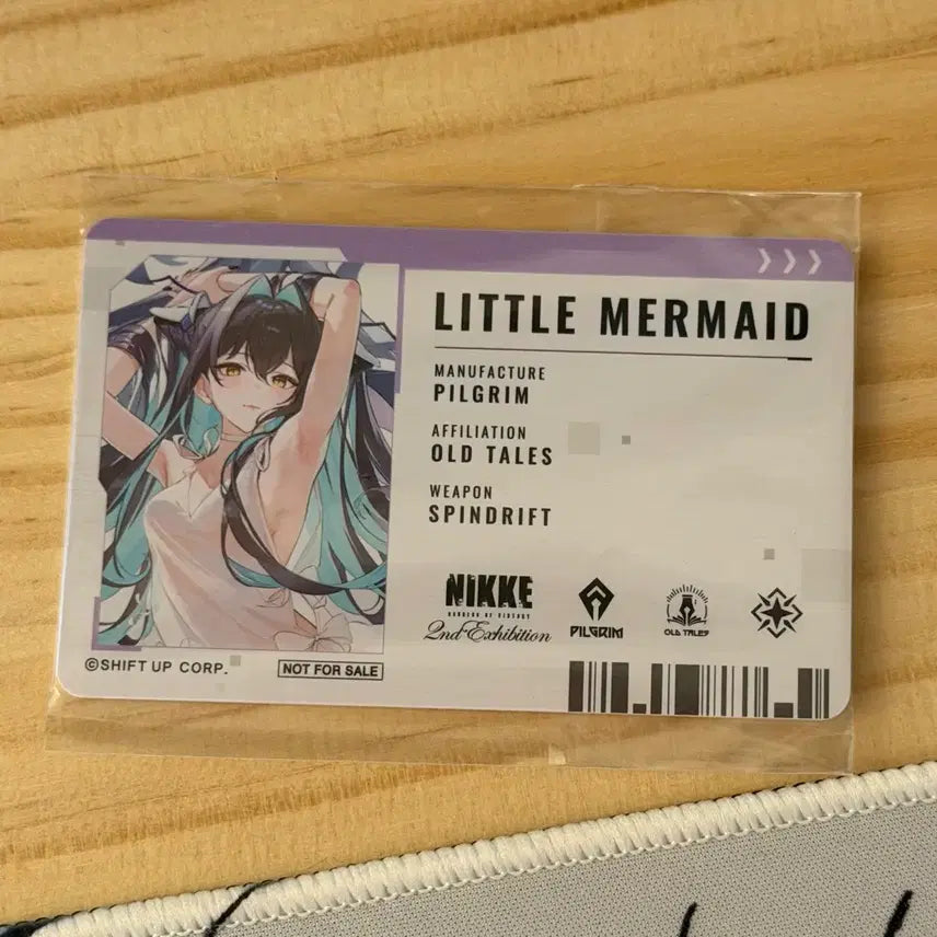 [BUNJANG] Goddess of Victory: NIKKE Little Mermaid Siren Temple ID Card / 승리의 여신 니케 전시회 리틀 머메이드 세이렌 사원증
