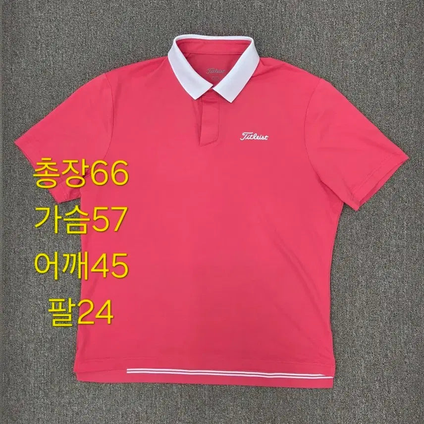 [BUNJANG] Titleist Golf Short Sleeve Polo Shirt Pink XL / XL 정품 타이틀리스트 골프 반팔 카라티 핑크