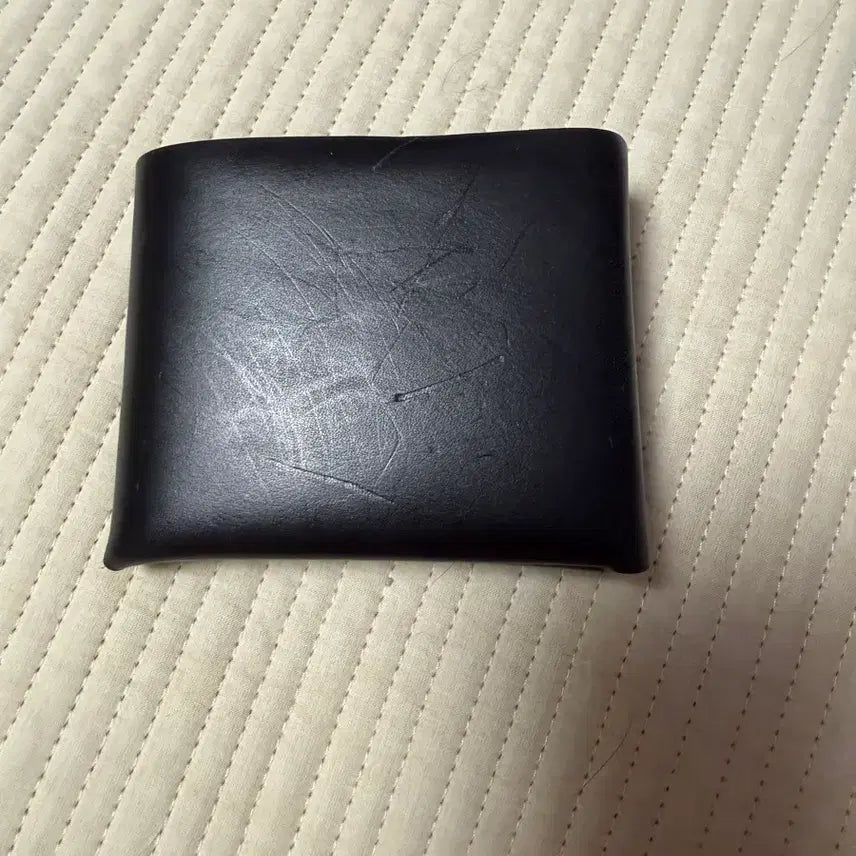 [BUNJANG] Handmade Italian Vegetable Leather Bi-fold Wallet / 핸드메이드 이테리 베지터블 소가죽 지갑