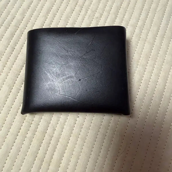 [BUNJANG] Handmade Italian Vegetable Leather Bi-fold Wallet / 핸드메이드 이테리 베지터블 소가죽 지갑