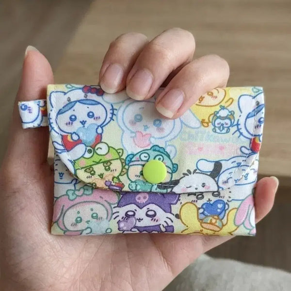 [BUNJANG] Munjakgwi Snap Card Wallet / 먼작귀 똑딱이 카드지갑