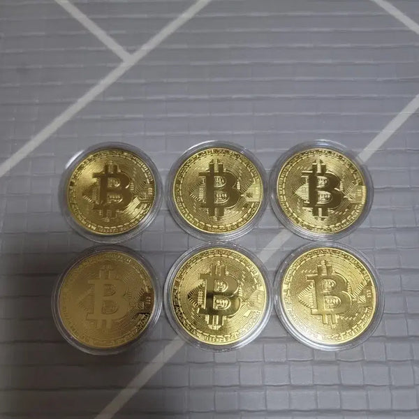 [BUNJANG] Bitcoin Physical Gold Coin (6 pcs) / 비트코인 실물 금화 6개