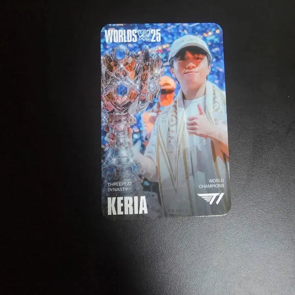 [BUNJANG] T1 Keria World Champion Photocard (MSI Fan Festa) / T1 케리아 월드 챔피언 포토카드 (MSI 팬페스타)