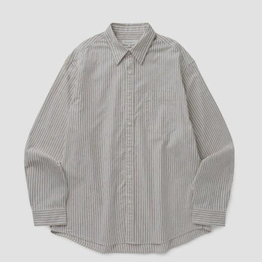 [BUNJANG] Union Blue Editor Stripe Shirt [L] / 유니온블루 에디터 스트라이프 셔츠 [L]