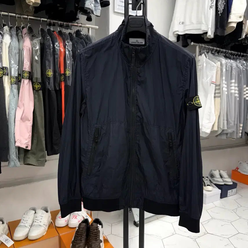 [BUNJANG] Stone Island Crinkle Reps Nylon Blouson Jacket / [L] 스톤아일랜드 크링클랩스 나일론 블루종 자켓