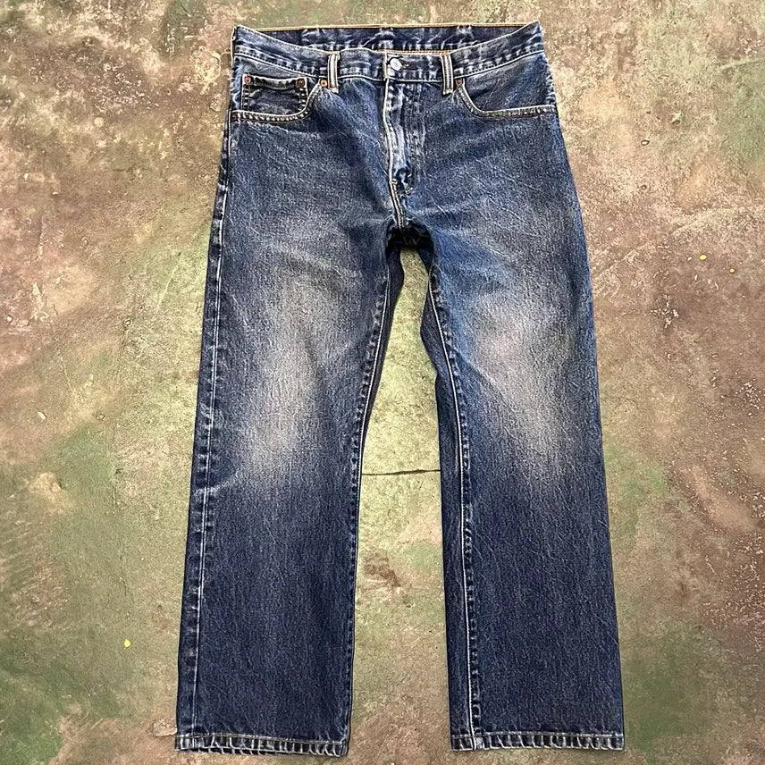 [BUNJANG] Levi's 517 Indigo Denim Bootcut Pants / 00s [33x30] 리바이스 517 부츠컷 인디고 데님 팬츠