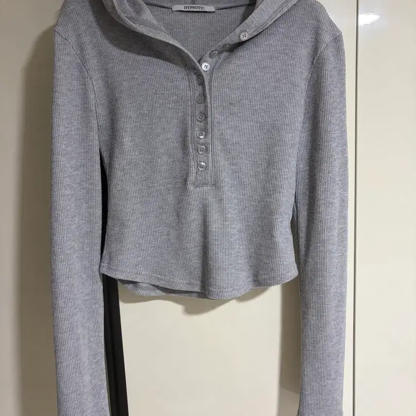 [BUNJANG] Hypnotic Cropped Hoodie T-Shirt / 히프나틱 후드 티셔츠