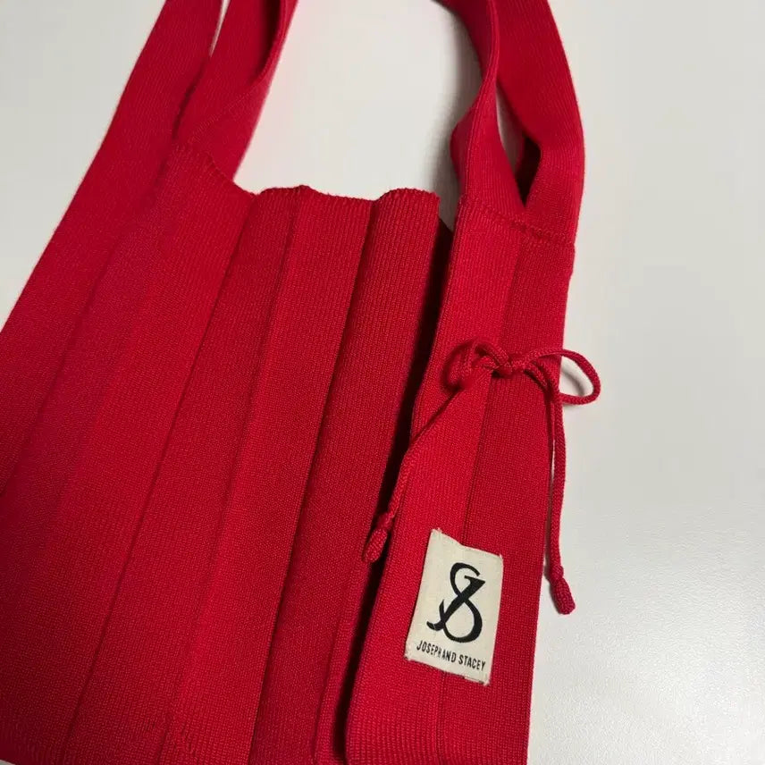 [BUNJANG] Joseph & Stacey Knit Tote Bag Red / 조셉앤스테이시 니트백