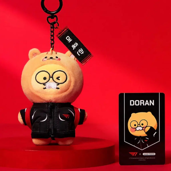 [BUNJANG] T1 Kakao Friends Doran Plush Keychain / T1 카카오프렌즈 콜라보 인형 키링 도란