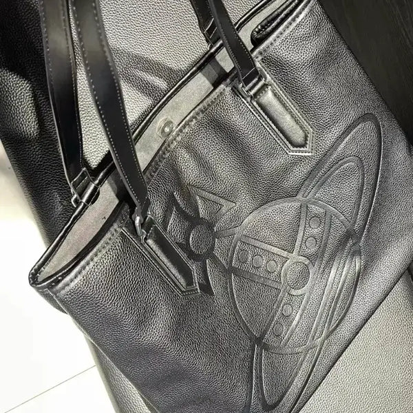 [BUNJANG] Vivienne Westwood Hamilton Tote Bag Black Leather / 비비안웨스트우드 해밀턴 토트백 블랙