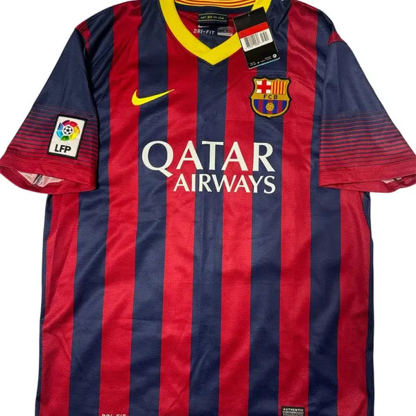[BUNJANG] FC Barcelona 2013-14 Home Replica Jersey L (BNWT) / BNWT 바르셀로나 13-14 홈 레플리카 L / LFP 패치 / 택보유 / 품번 532822-413