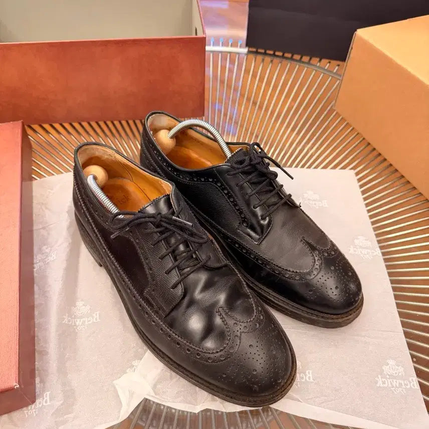 [BUNJANG] Spectator x Berwick 4794 Wingtip Derby Shoes UK9 / 버윅 4794 스펙테이터 콜라보 윙팁 더비 UK9(280)