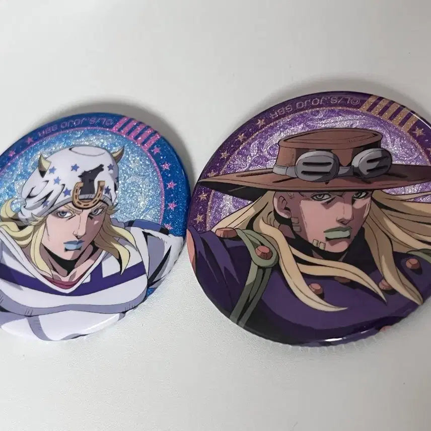 [BUNJANG] Jojo's Bizarre Adventure Steel Ball Run Johnny/Gyro Bundle Set Badges / 죠죠 스틸볼런 죠니/자이로 뱃지 일괄