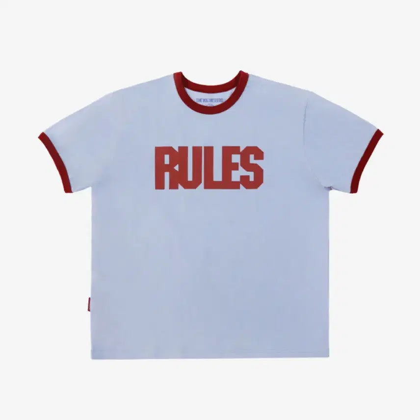 [BUNJANG] The Volonteers Rules T-Shirt (Light Violet) - Size L / 더발룬티어스 룰즈 티셔츠 (라이트바이올렛)