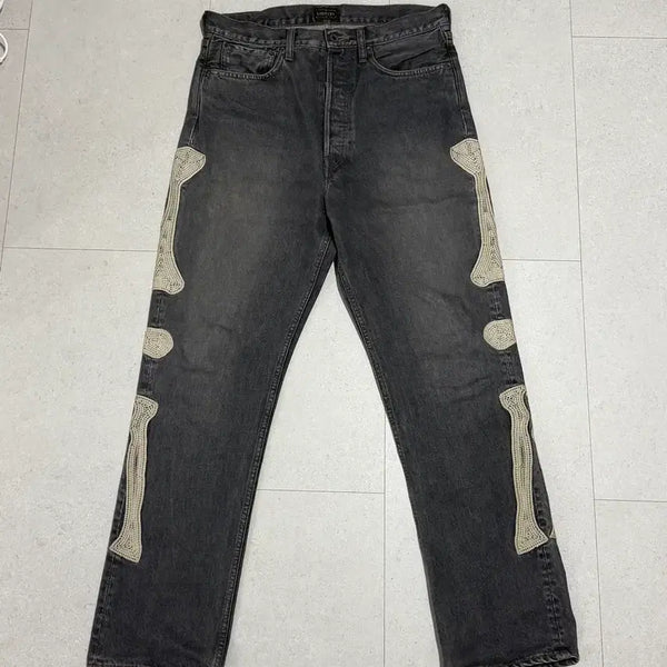 [BUNJANG] Kapital Mexican Denim Black Jeans / [34] 캐피탈 본 멕시칸 데님 블랙 흑청