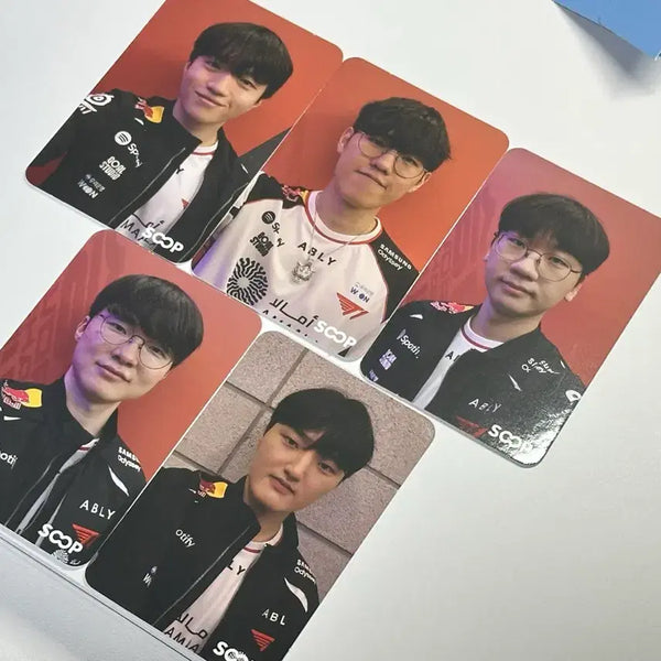 [BUNJANG] T1 Forest Soop Photocard 5-Card Set / 26 Msi 숲 부스 티원 포토카드 5장 세트 판매합니다 soop t1